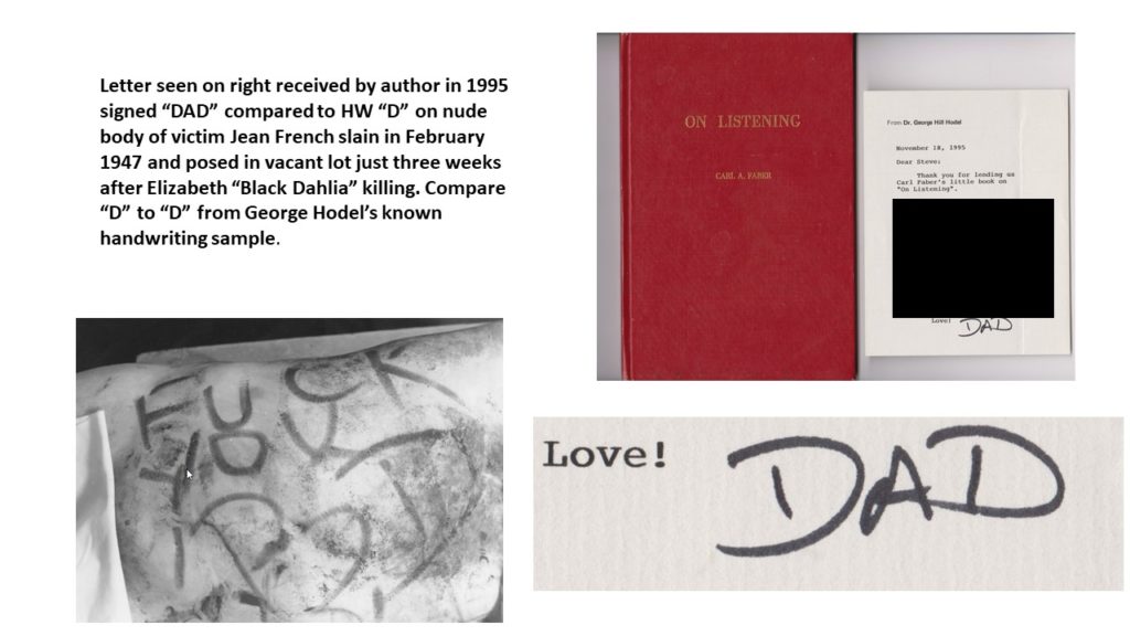 Hodel's Newly Discovered Handwritten Note Compared To Killer's