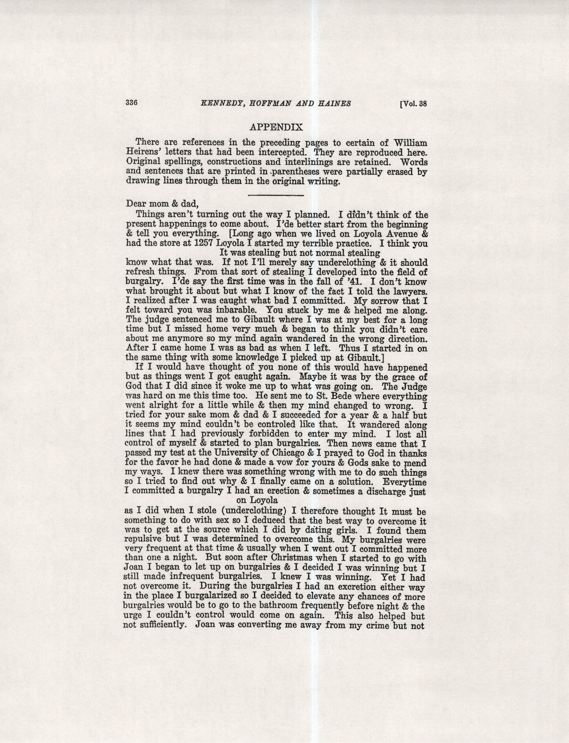 The 19456 Chicago Lipstick Killer Murders; The Teen William Heirens